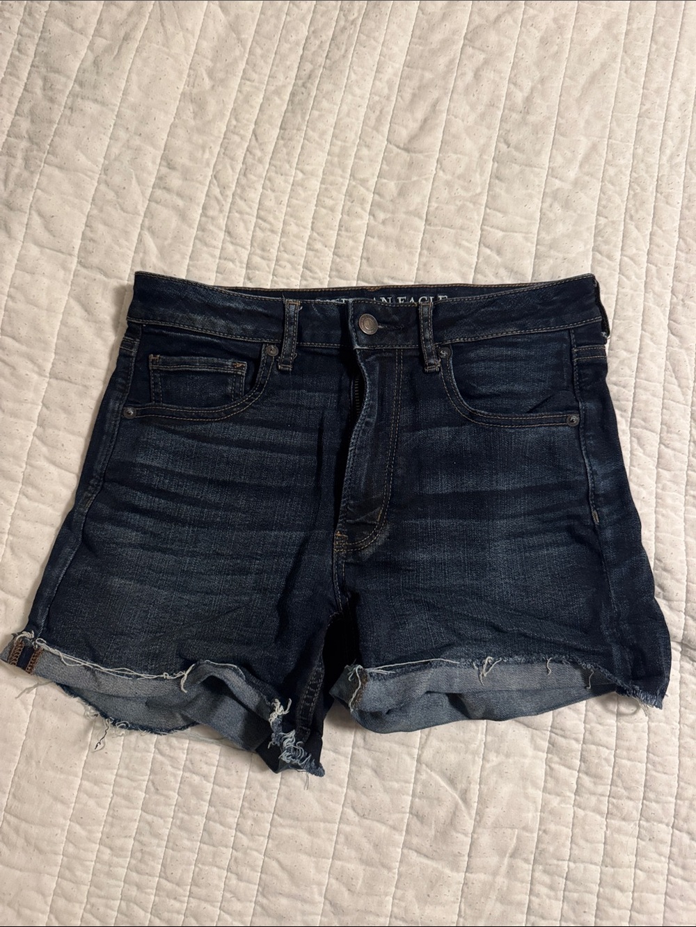 American Eagle Outfitters High rise Shortie Denim Shorts